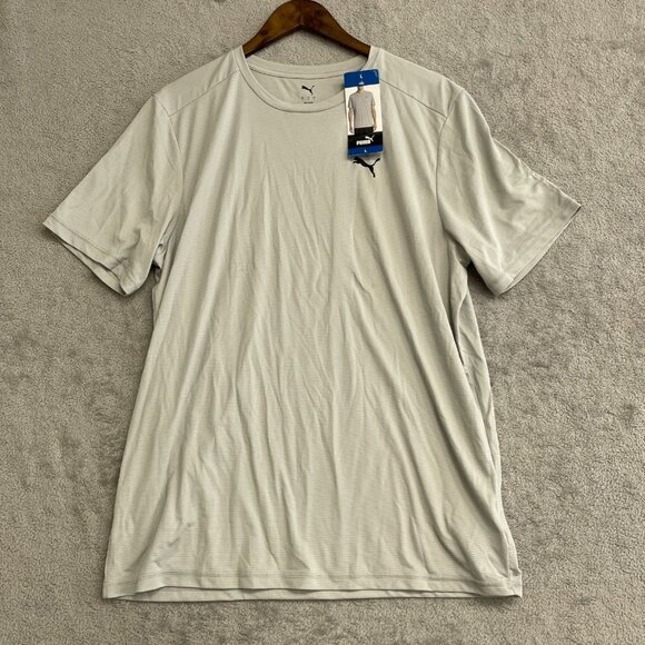 NEW Puma Men's L Active Tee Athletic Tan - Picture 1 of 9